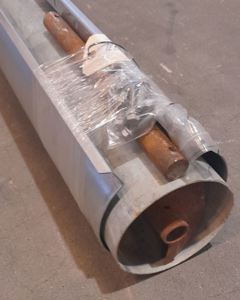 Auger extension 1.0m w/flange tube auger M152/S M&M